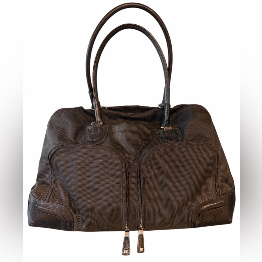 Tumi Leather Bag Black